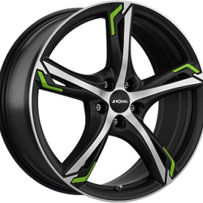 1629-thumbnail 5x114.3 18x7.5 ET45 RONAL R62 GREEN alufelni - Image 1