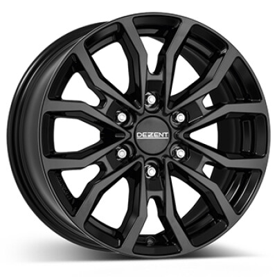 6x139.7 17x8 ET35 DEZENT KC Fekete alufelni