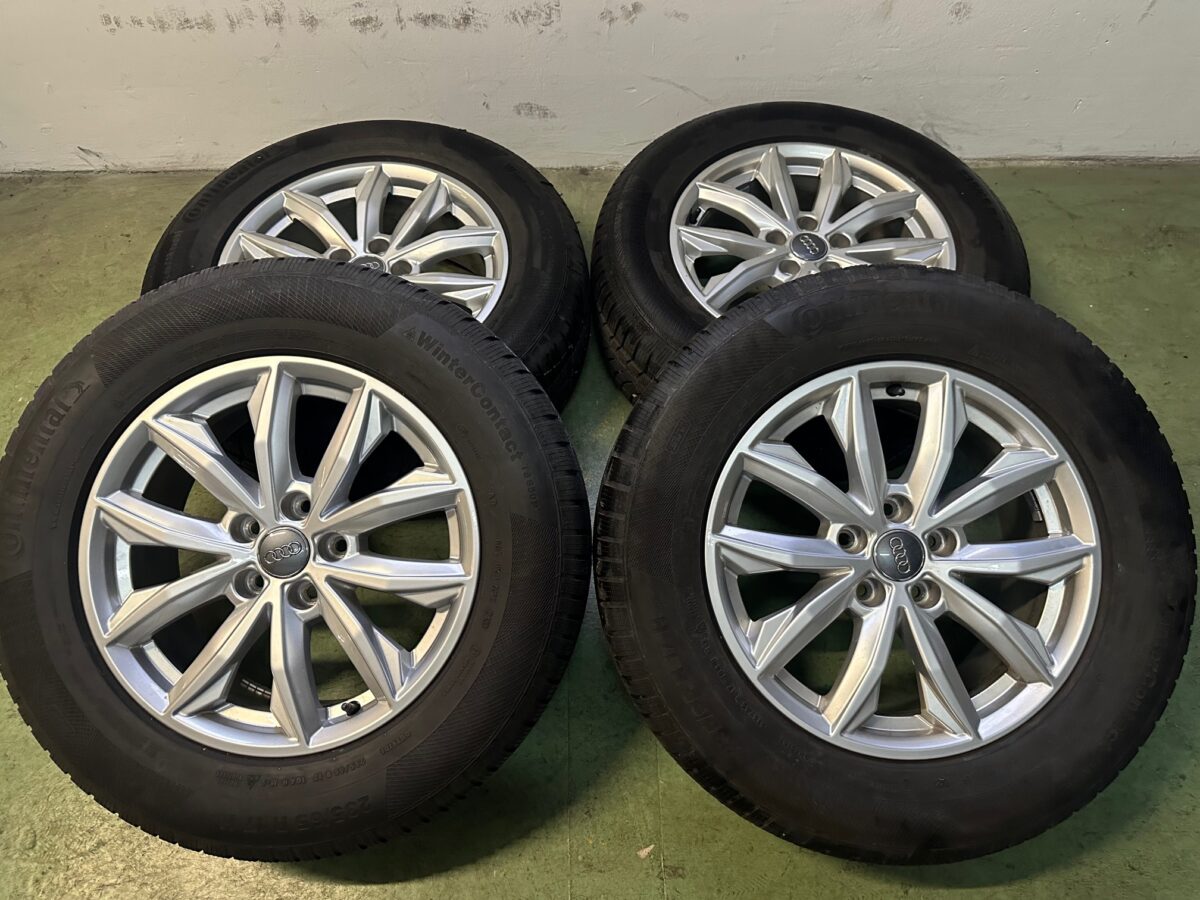 Audi Q5 gyári 17" újszerű télikerék garnitúra 235/65r17 Continental gumikkal - Image 1