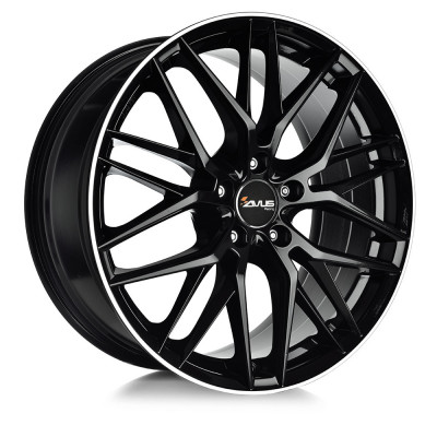 AF19_BLACK_POL_LIP_lat1-thumbnail 5x112 18x8 ET35 Avus AF19 - RW 0.1 alufelni - Image 1